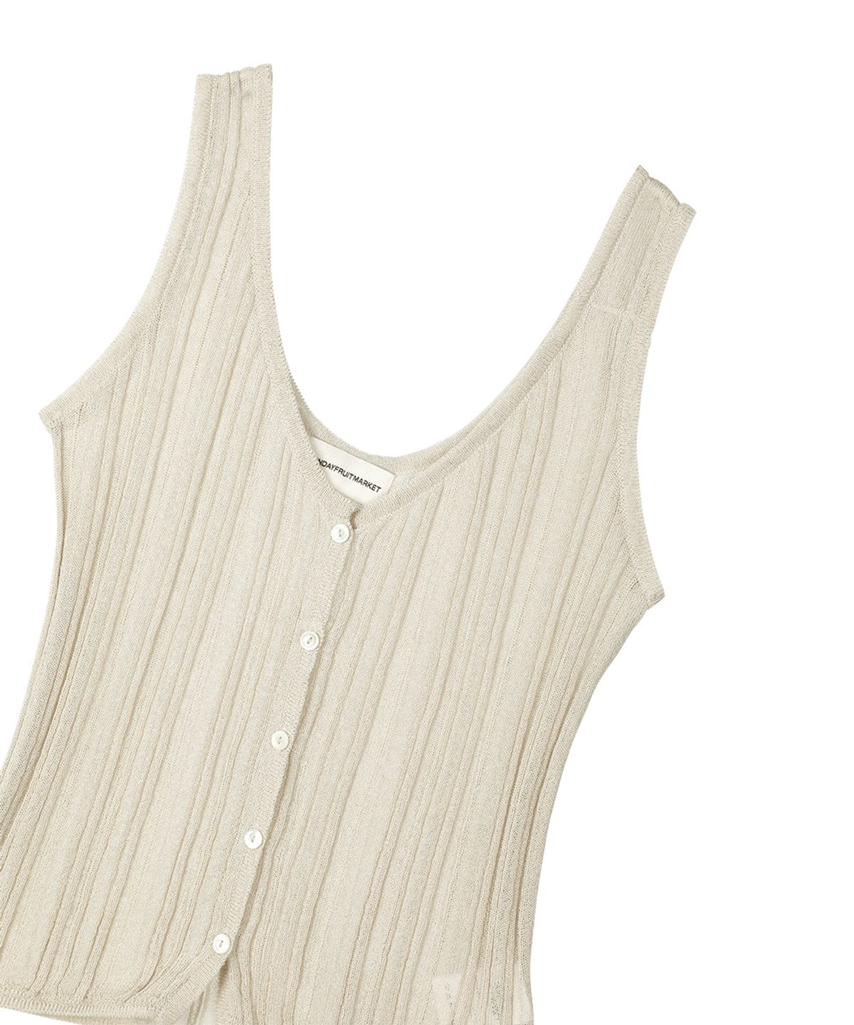 선데이후르츠마켓(SUNDAY FRUIT MARKET) W) SUNDAY SHEER SLEEVELESS BEIGE