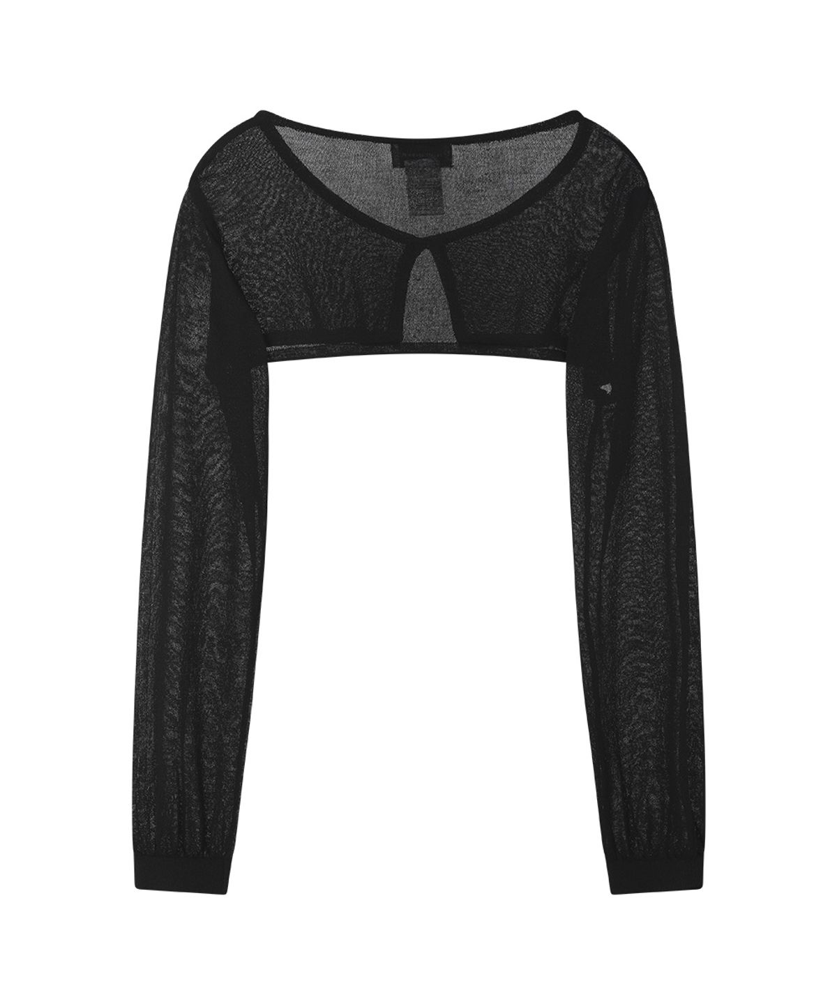 선데이후르츠마켓(SUNDAY FRUIT MARKET) W) SUNDAY SHEER CARDIGAN BLACK