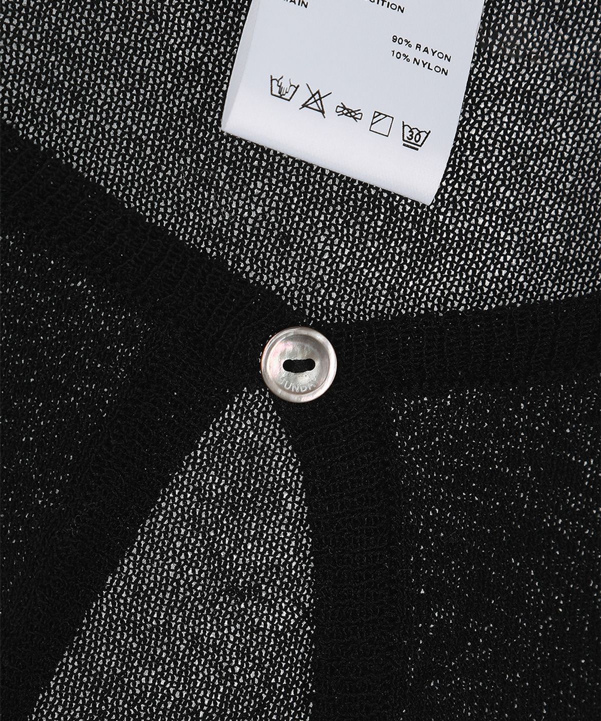 선데이후르츠마켓(SUNDAY FRUIT MARKET) W) SUNDAY SHEER CARDIGAN BLACK