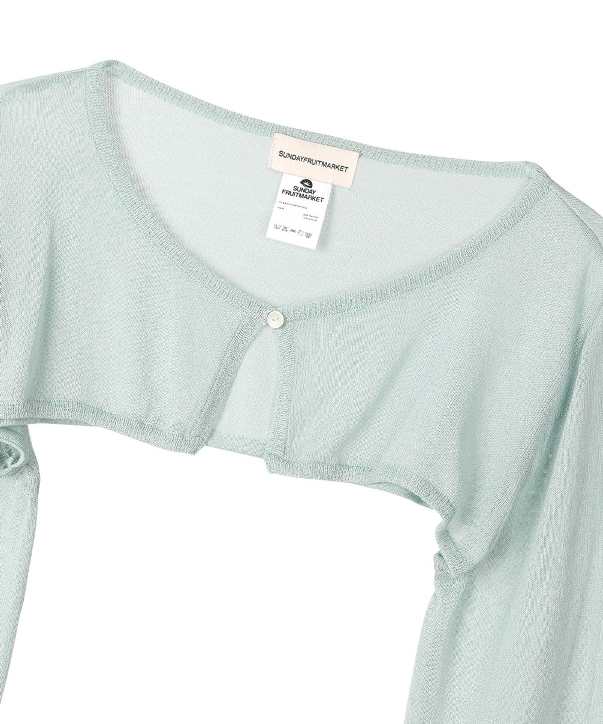 선데이후르츠마켓(SUNDAY FRUIT MARKET) W) SUNDAY SHEER CARDIGAN MINT