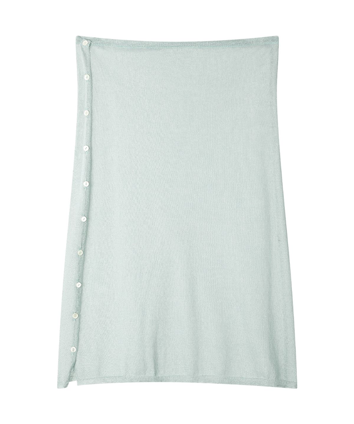 선데이후르츠마켓(SUNDAY FRUIT MARKET) W) SUNDAY SHEER BUTTON SKIRT MINT