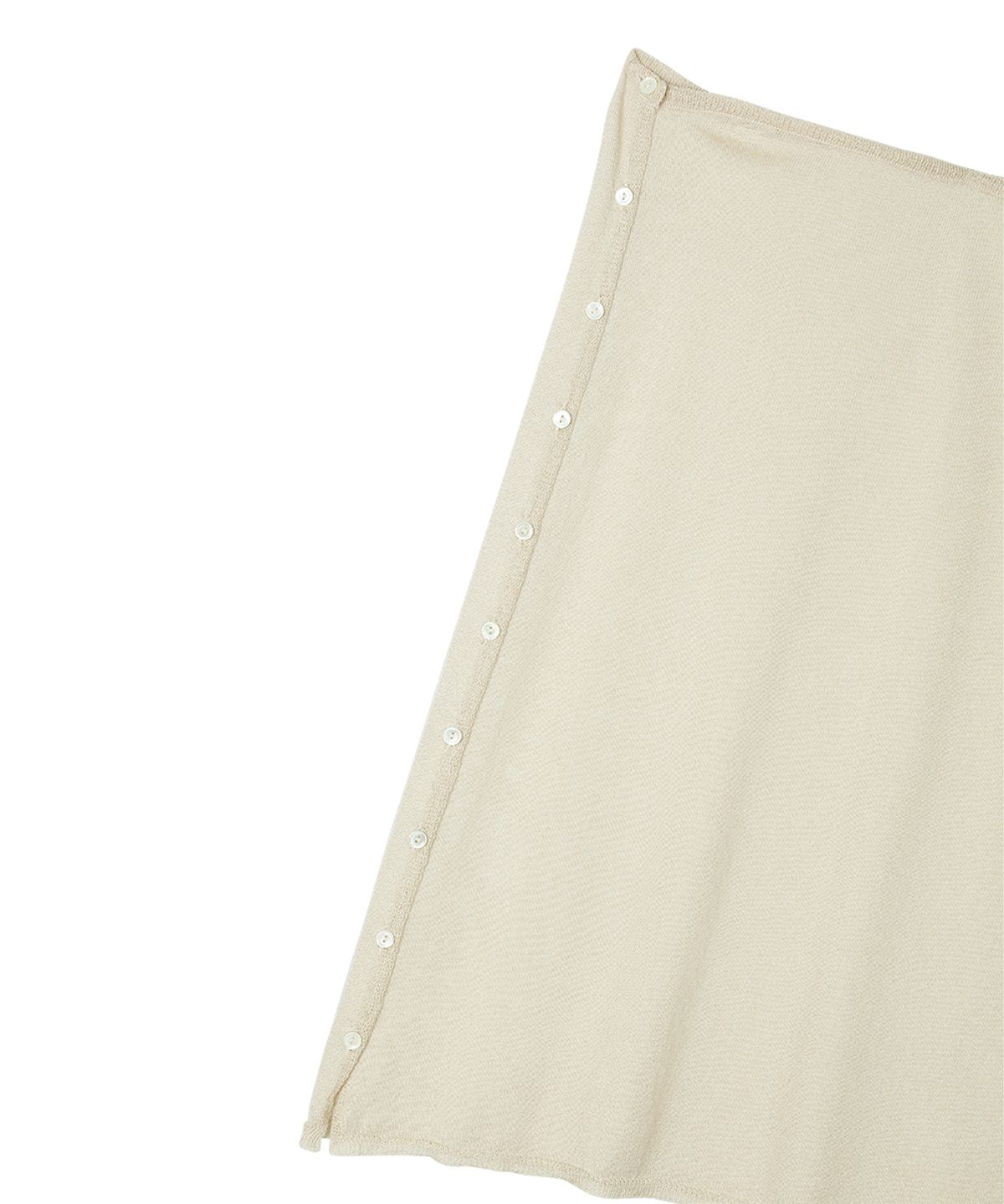 선데이후르츠마켓(SUNDAY FRUIT MARKET) W) SUNDAY SHEER BUTTON SKIRT BEIGE