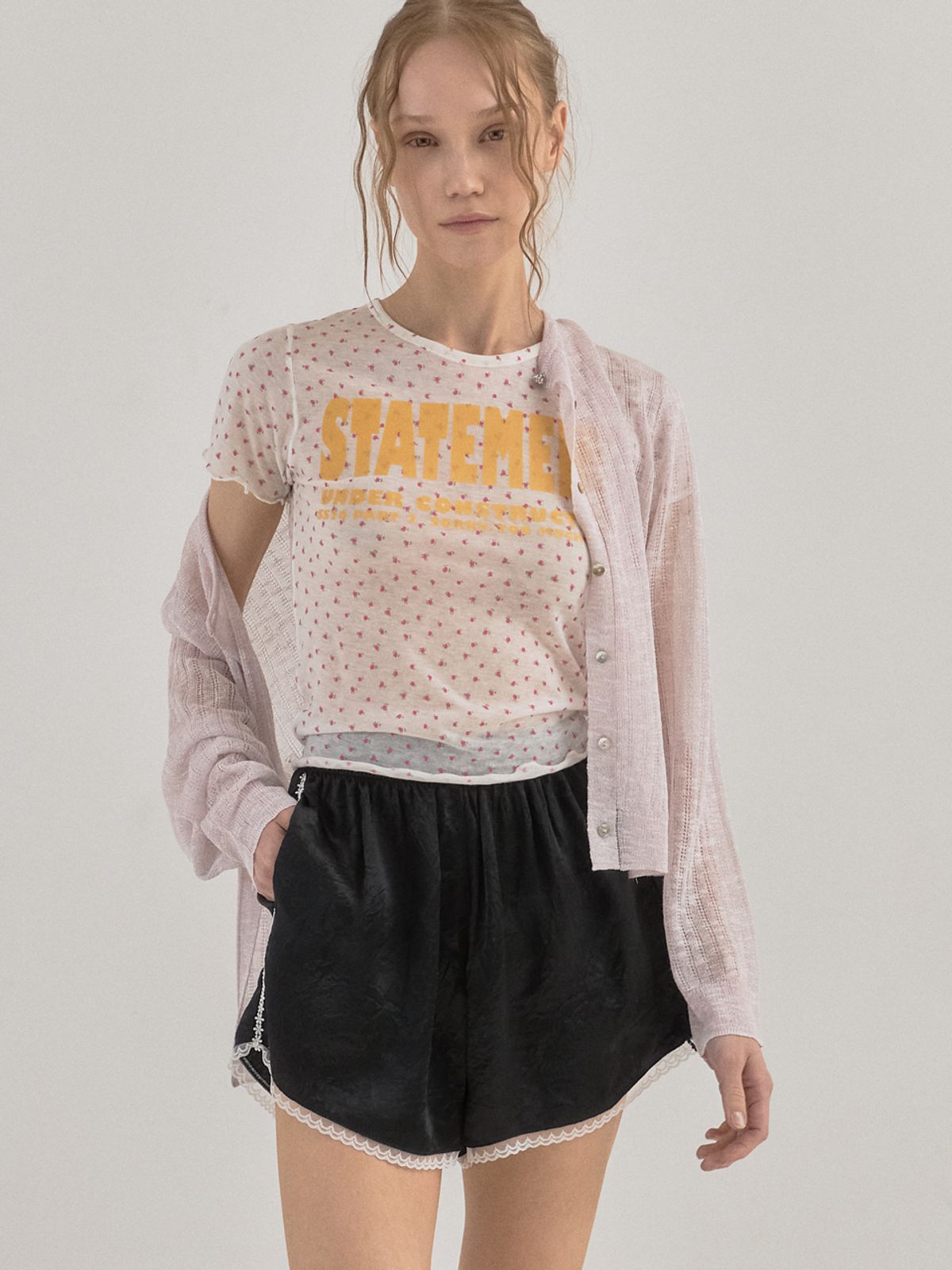 쏘리, 투 머치 러브(SORRY, TOO MUCH LOVE) Serena Knit  Sunshine Cardigan_Lavender
