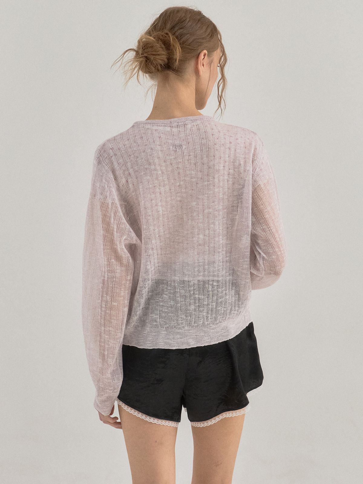 쏘리, 투 머치 러브(SORRY, TOO MUCH LOVE) Serena Knit  Sunshine Cardigan_Lavender