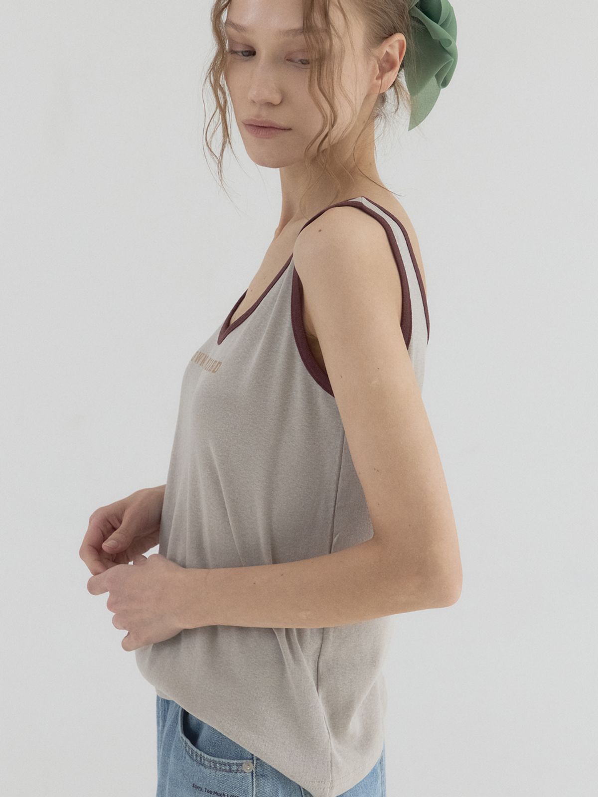 쏘리, 투 머치 러브(SORRY, TOO MUCH LOVE) Muted Tone Essential Tank_Beige
