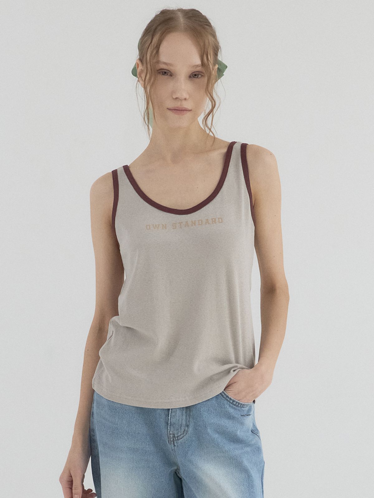 쏘리, 투 머치 러브(SORRY, TOO MUCH LOVE) Muted Tone Essential Tank_Beige