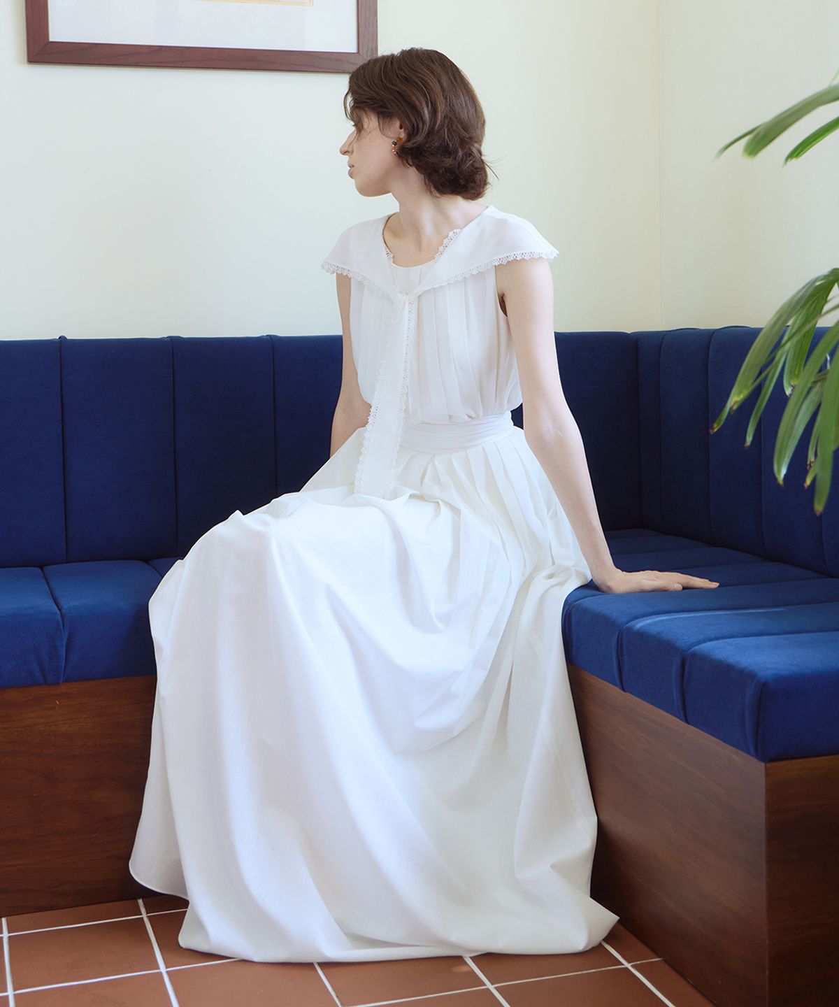 아이스가든에이오공팔(ICE GARDEN A.508) Pleated Scarf Blouse