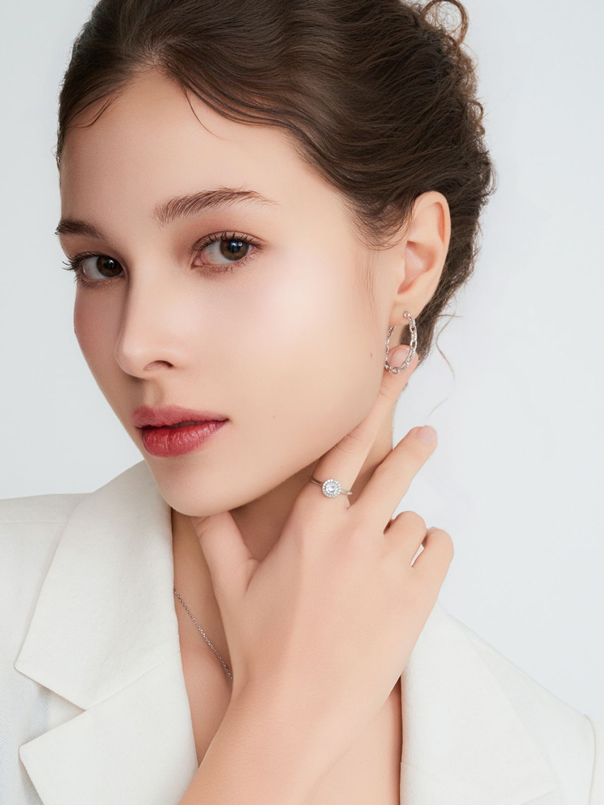 가이거주얼리(GEIGERJEWELRY) 루프 체인 귀걸이 GISVEE169 (실버925 PIN)