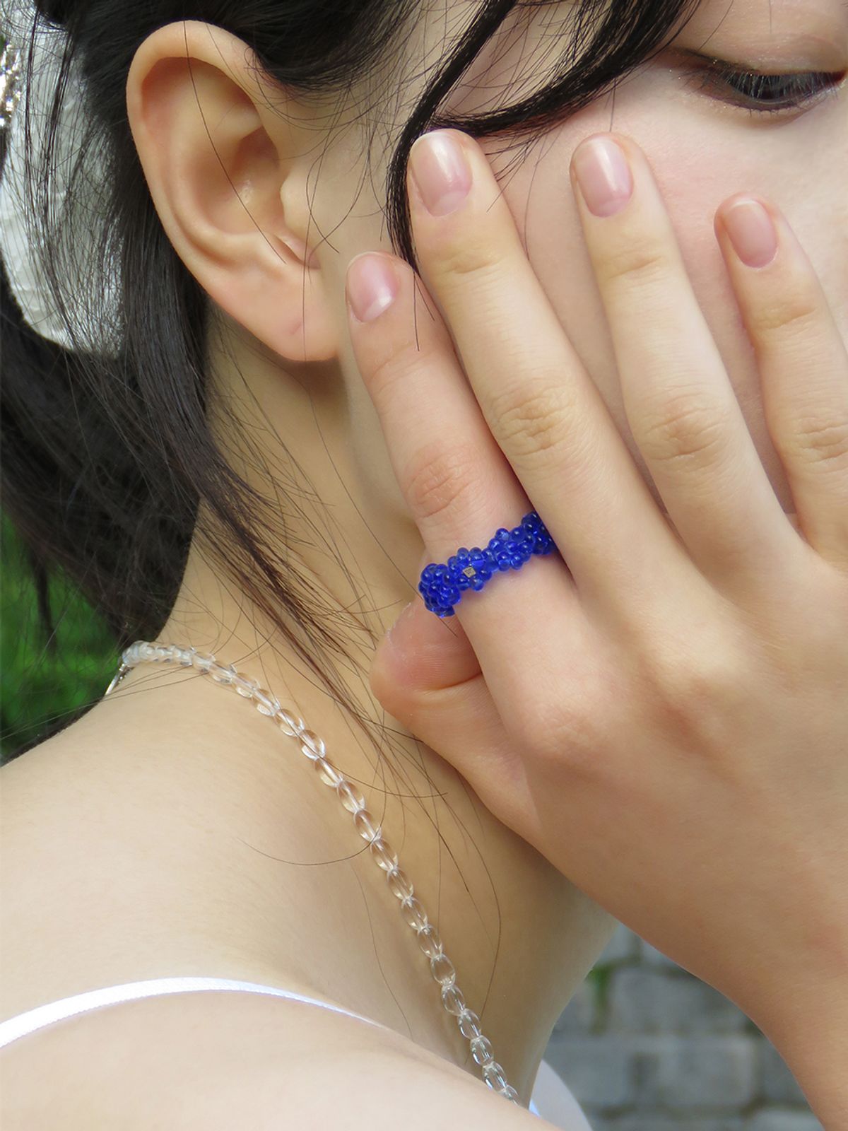 영리영리(YLYL) Peanut ring, COBALT