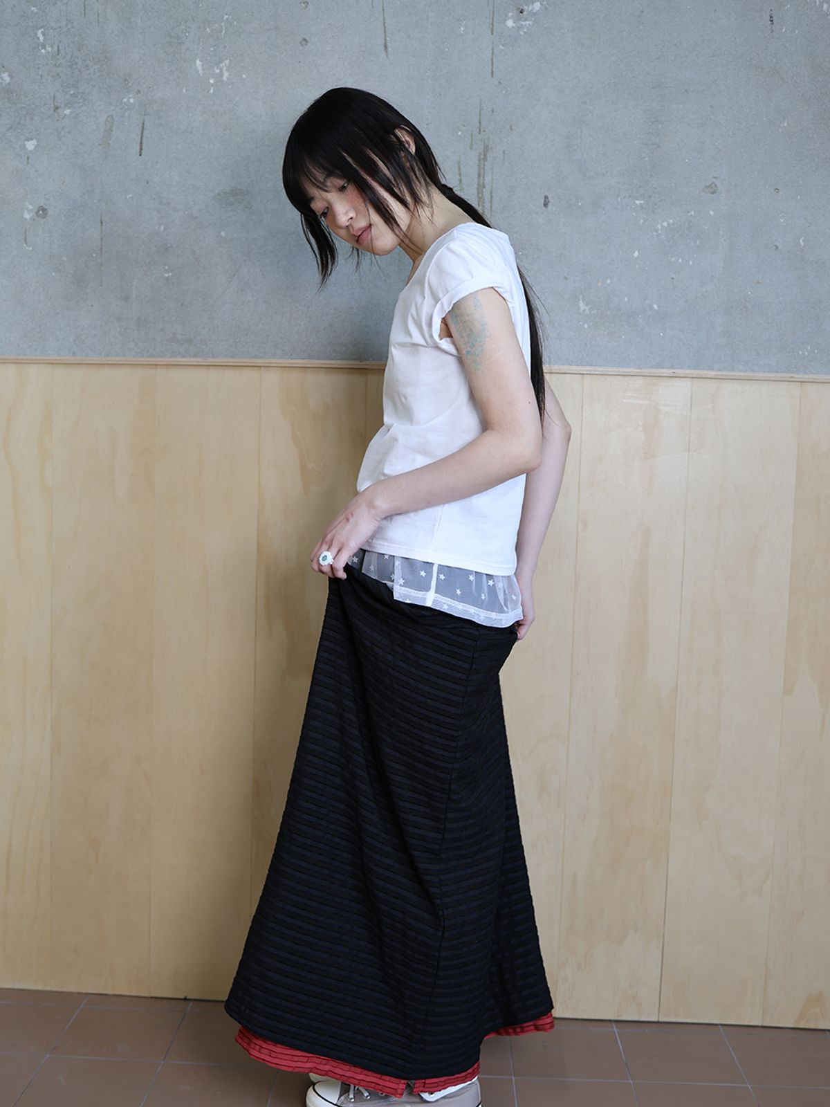 무음(MUWM) 일랑 리버시블 스커트 Ylang Reversible Skirt (Black)