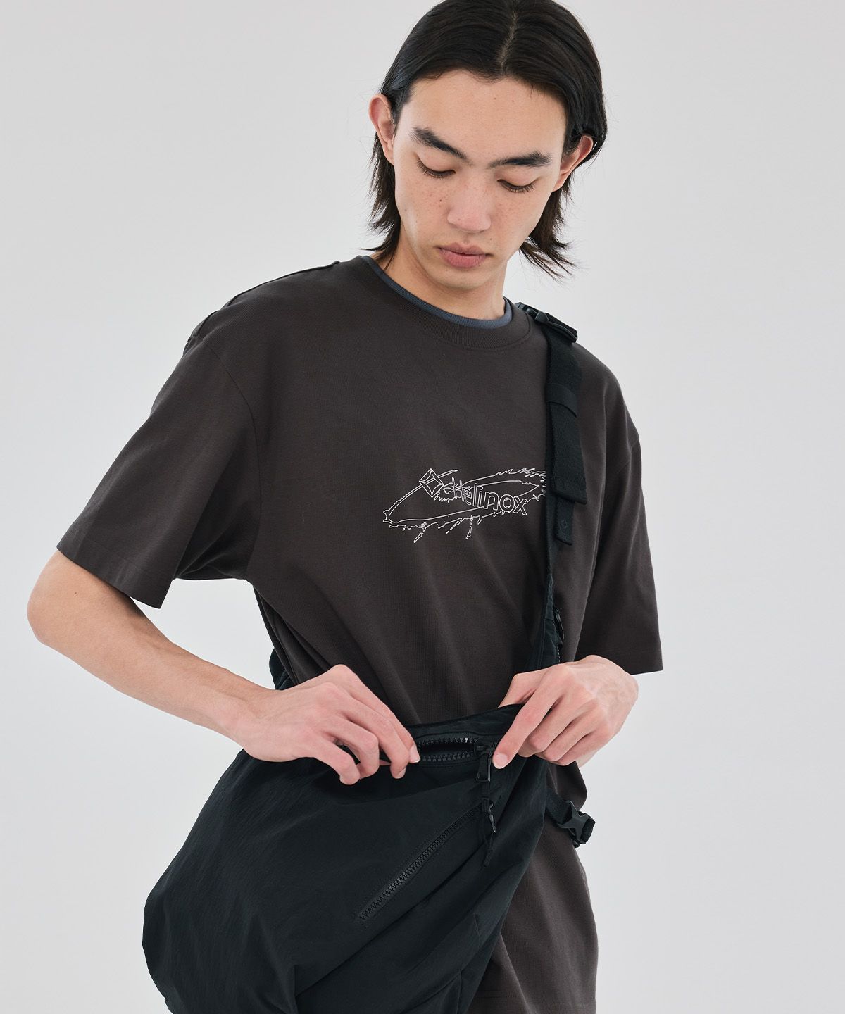헬리녹스 웨어(HELINOX WEAR) Solar Splash 그래픽 티셔츠_Dark Brown