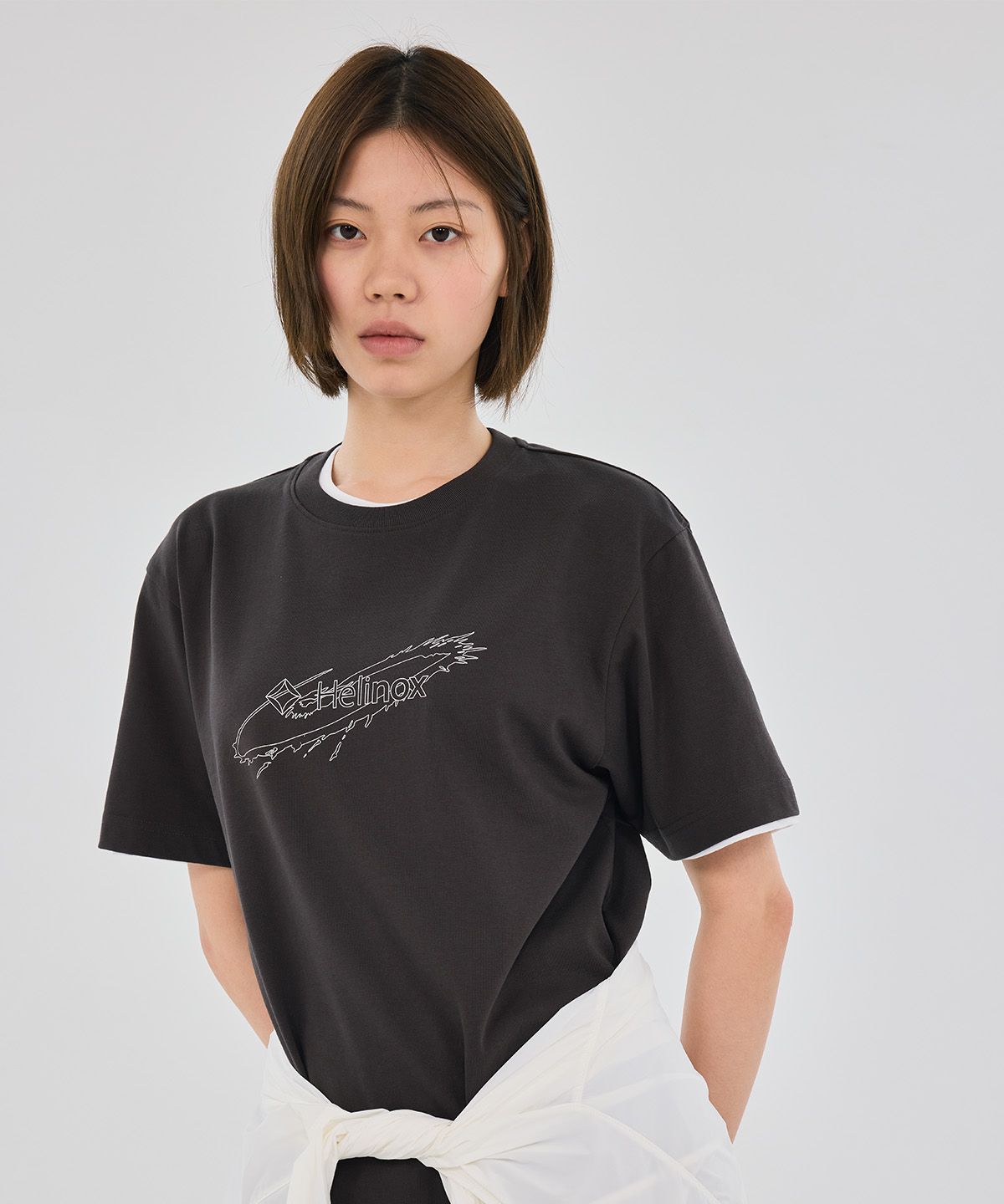 헬리녹스 웨어(HELINOX WEAR) Solar Splash 그래픽 티셔츠_Dark Brown