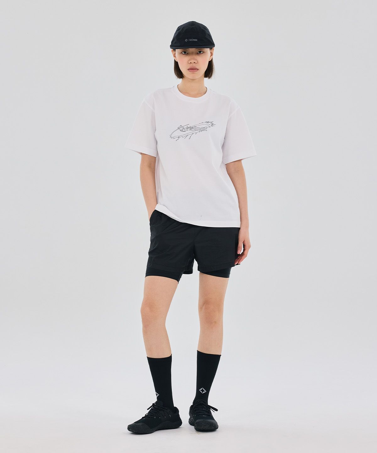 헬리녹스 웨어(HELINOX WEAR) Solar Splash 그래픽 티셔츠_White