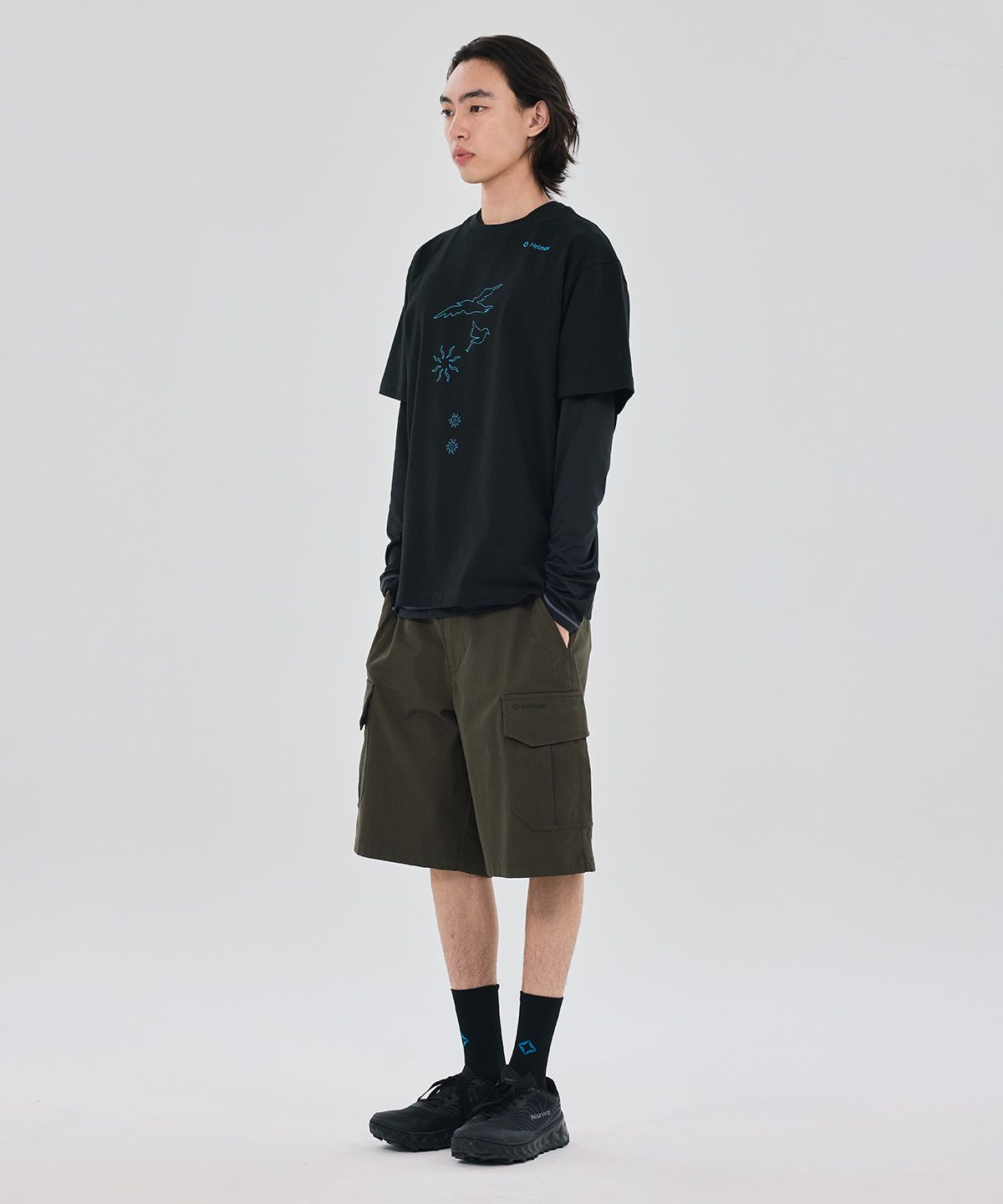 헬리녹스 웨어(HELINOX WEAR) Splash 그래픽 티셔츠_Black