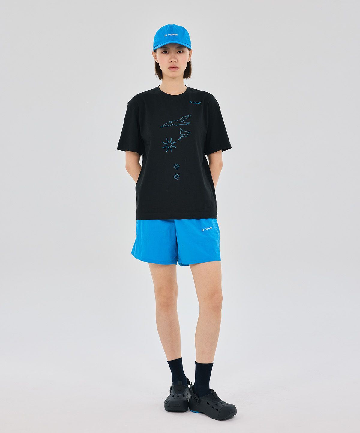 헬리녹스 웨어(HELINOX WEAR) Splash 그래픽 티셔츠_Black