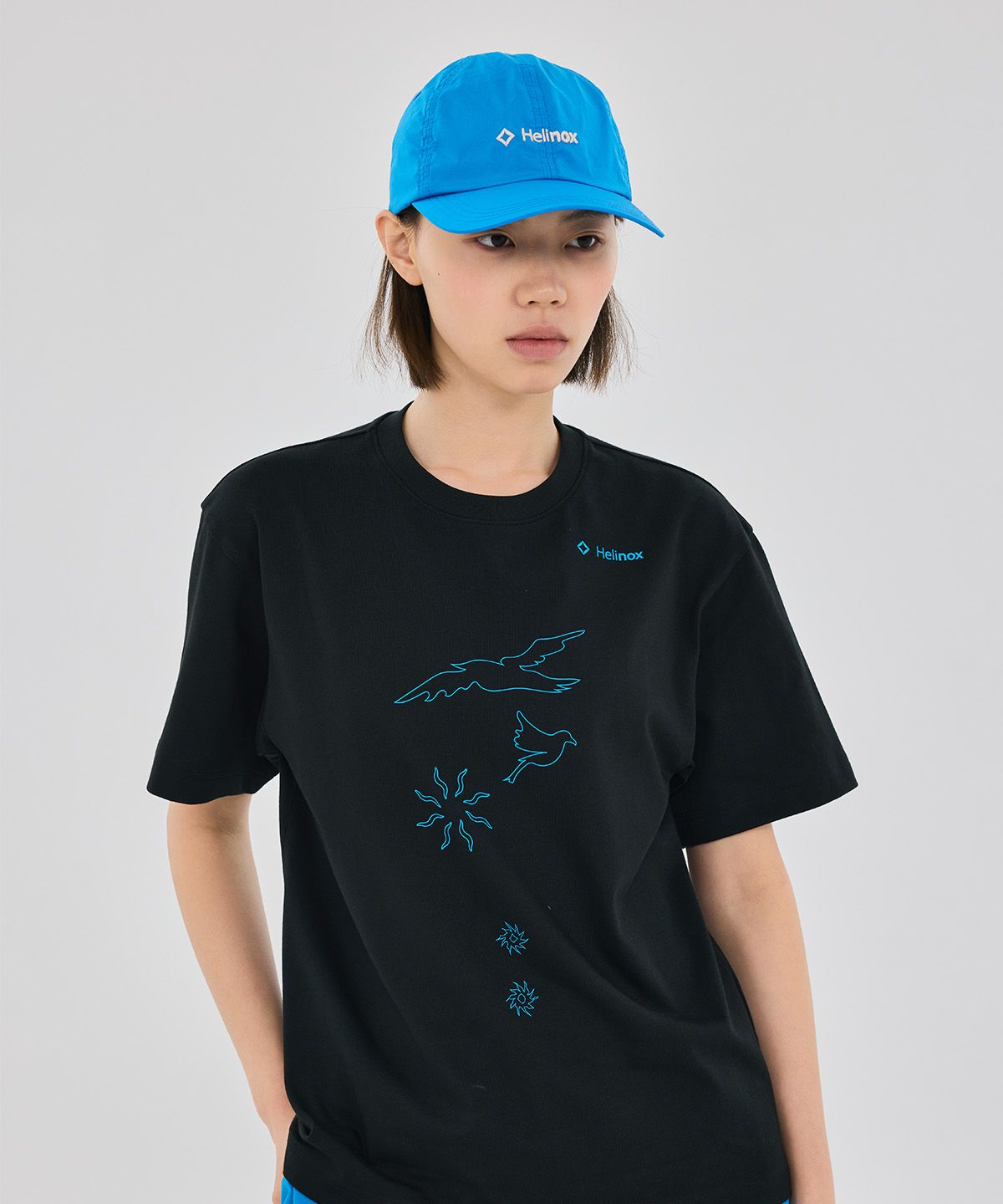 헬리녹스 웨어(HELINOX WEAR) Splash 그래픽 티셔츠_Black