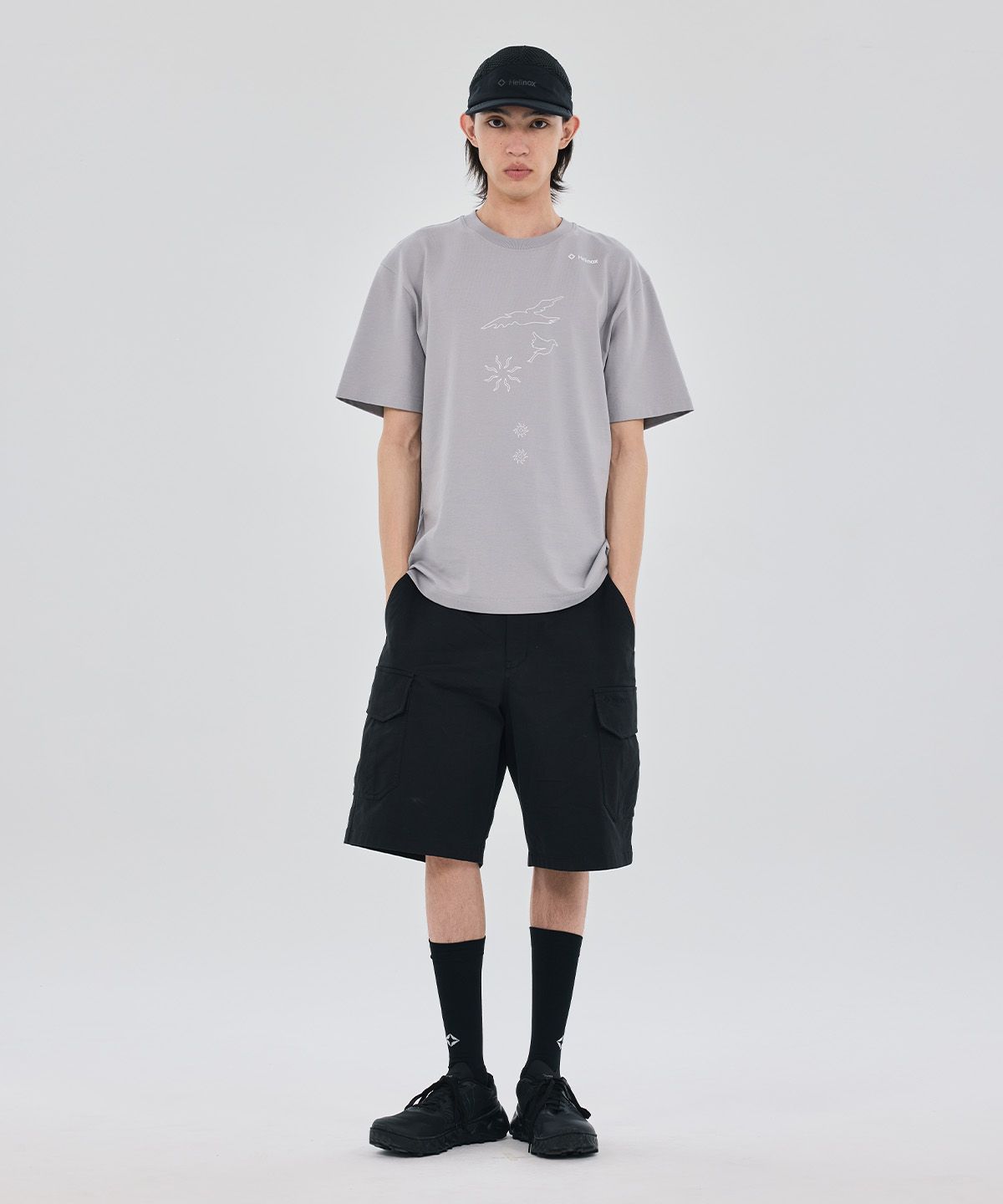 헬리녹스 웨어(HELINOX WEAR) Splash 그래픽 티셔츠_Light Gray