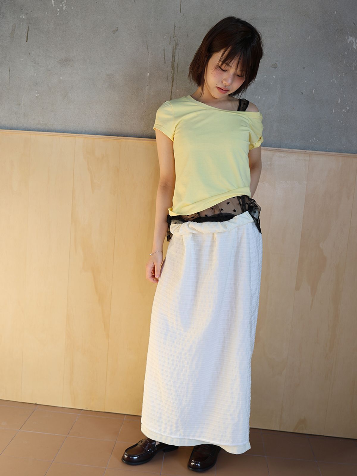 무음(MUWM) 일랑 리버시블 스커트 Ylang Reversible Skirt (White)