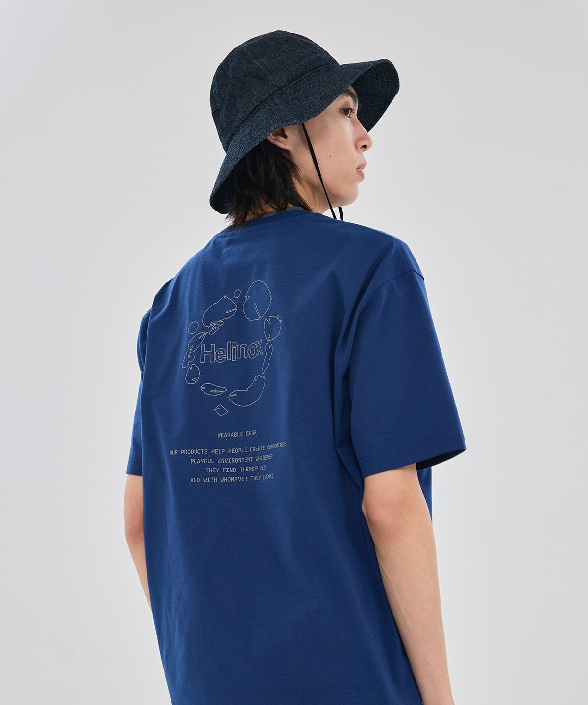 헬리녹스 웨어(HELINOX WEAR) MAGIC HOURS 소로나 반팔티셔츠_Dark Navy