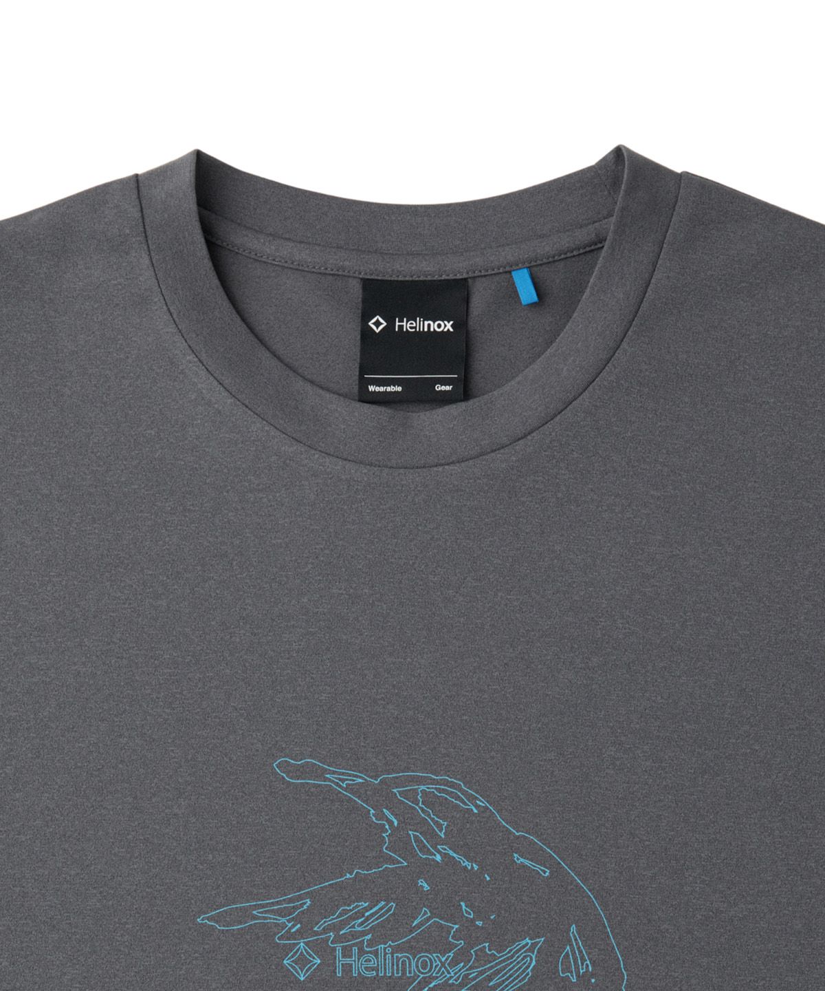 헬리녹스 웨어(HELINOX WEAR) Hummingbird 그래픽 티셔츠_Dark Gray