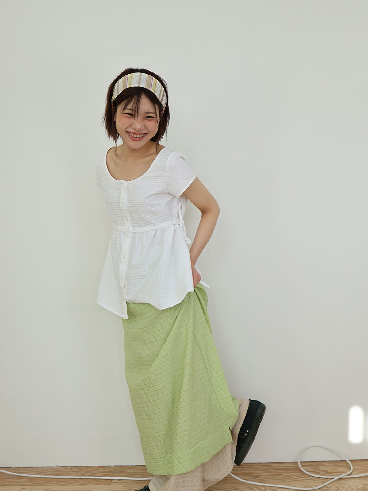 무음(MUWM) 일랑 리버시블 스커트 Ylang Reversible Skirt (Olive)