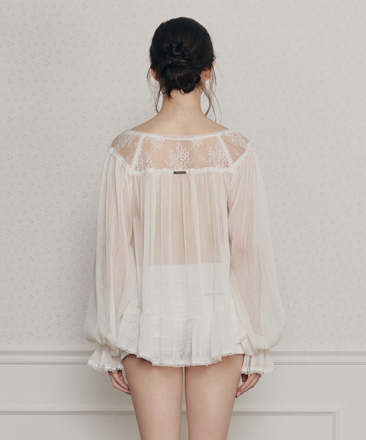페인오어플레져(PAINORPLEASURE) MOONRISE BLOUSE cream