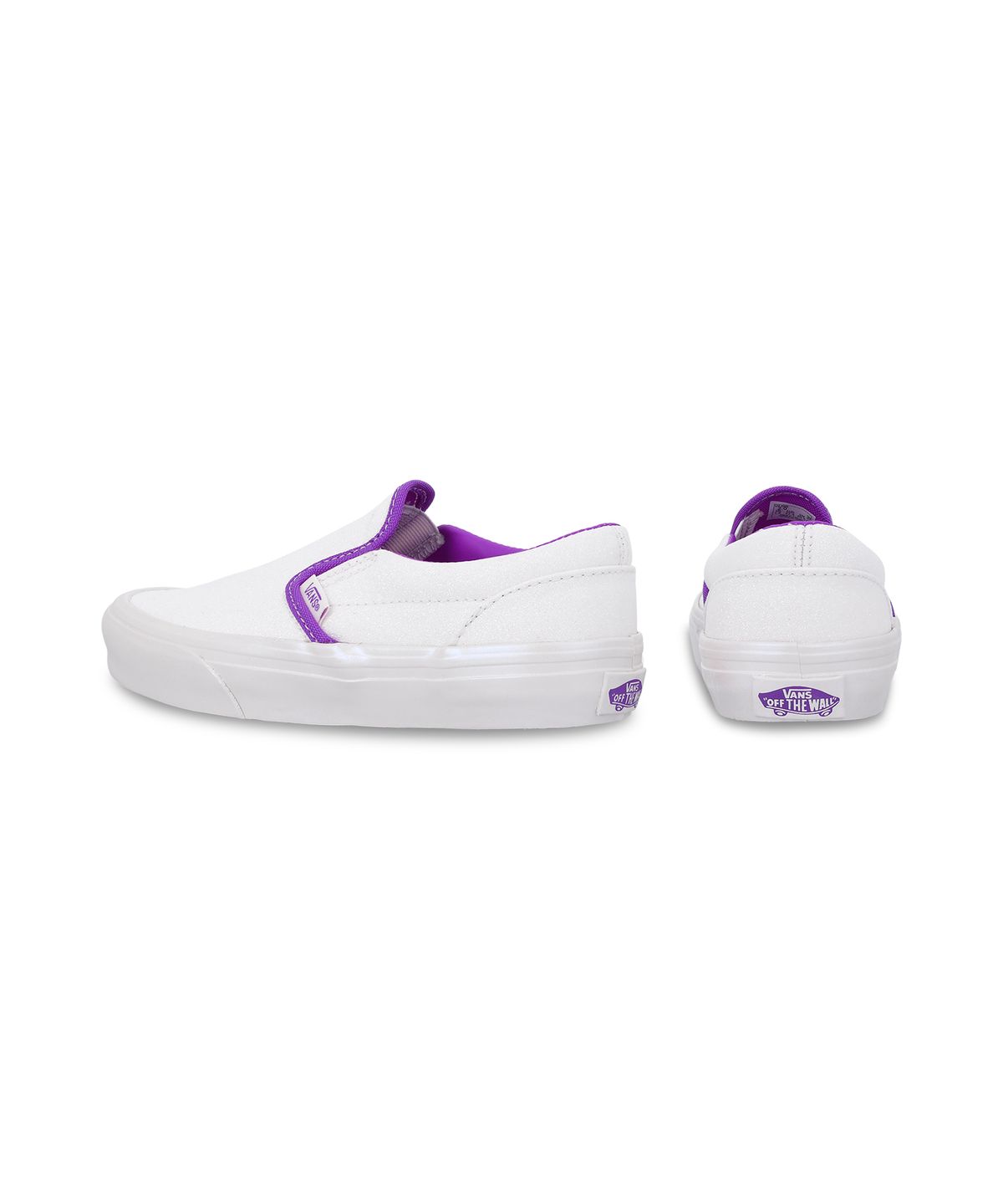 반스 키즈(VANS KIDS) 클래식 슬립온 키즈 - 글리터 펄 퍼플 / VN000D0JWHP1