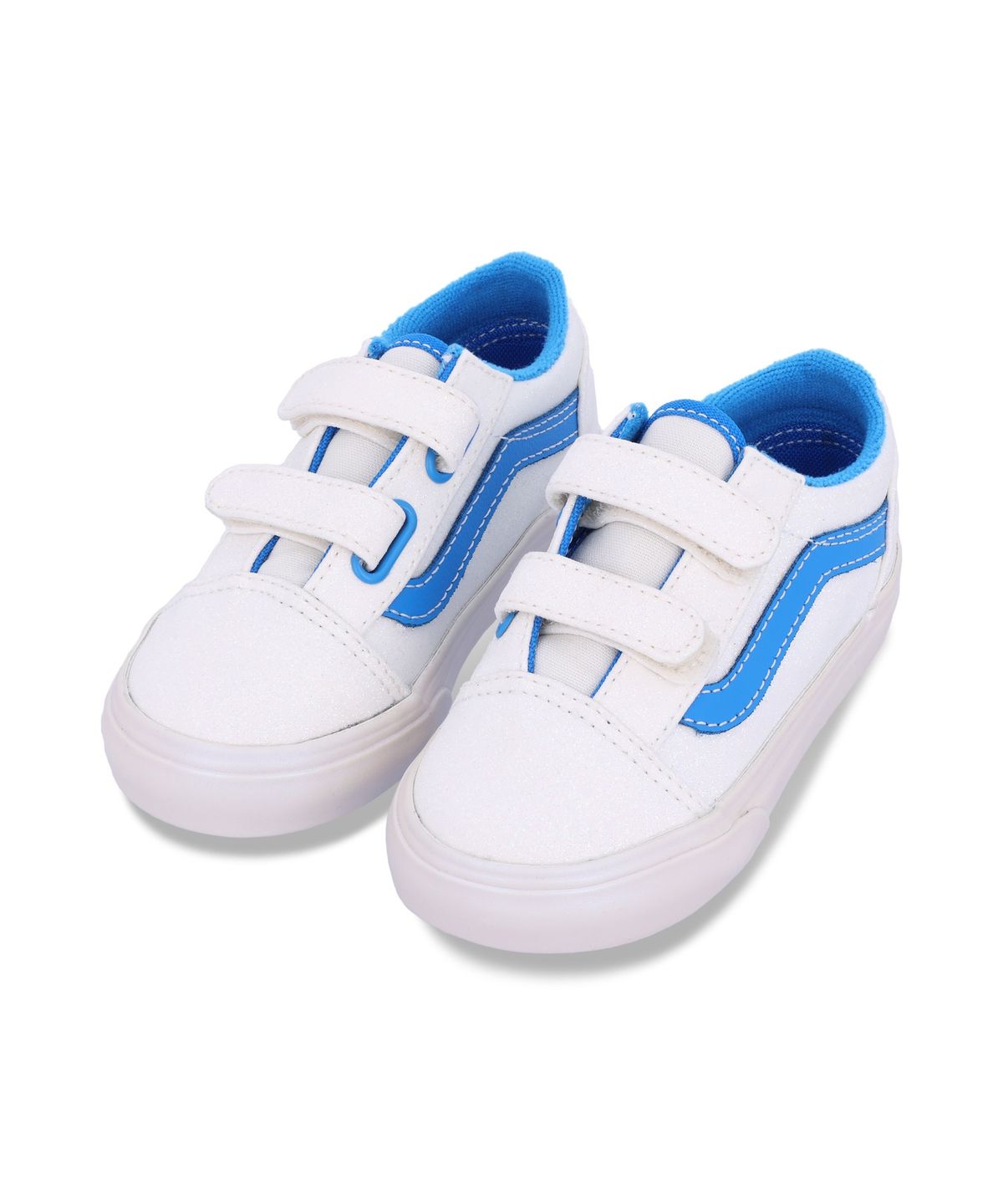 반스 키즈(VANS KIDS) 올드스쿨 V 토들러 - 글리터 펄 블루 / VN000CTGZ5D1
