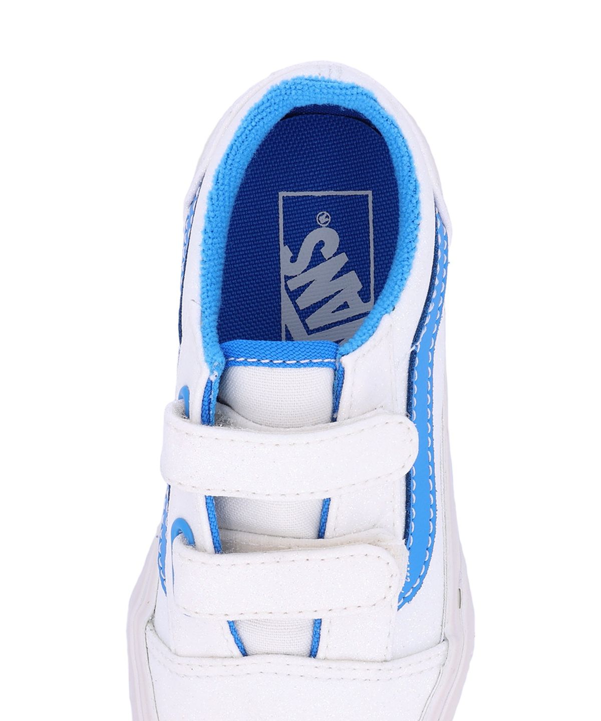 반스 키즈(VANS KIDS) 올드스쿨 V 토들러 - 글리터 펄 블루 / VN000CTGZ5D1
