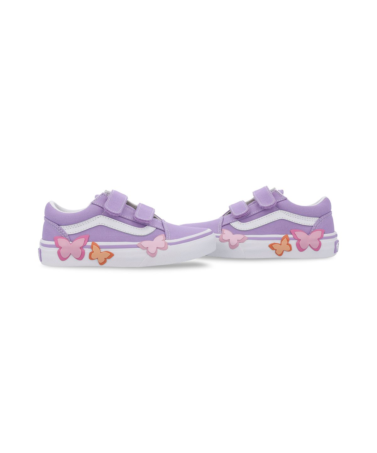 반스 키즈(VANS KIDS) 올드스쿨 V 버터플라이 키즈 - 퍼플 / VN000EBRFSF1