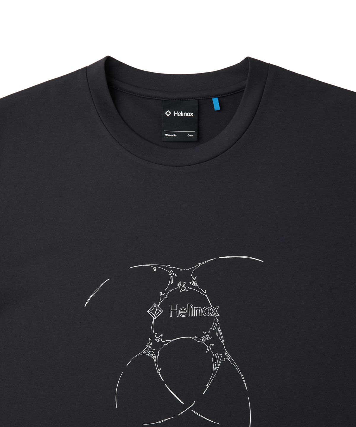 헬리녹스 웨어(HELINOX WEAR) Solar Flare 그래픽 티셔츠_Black