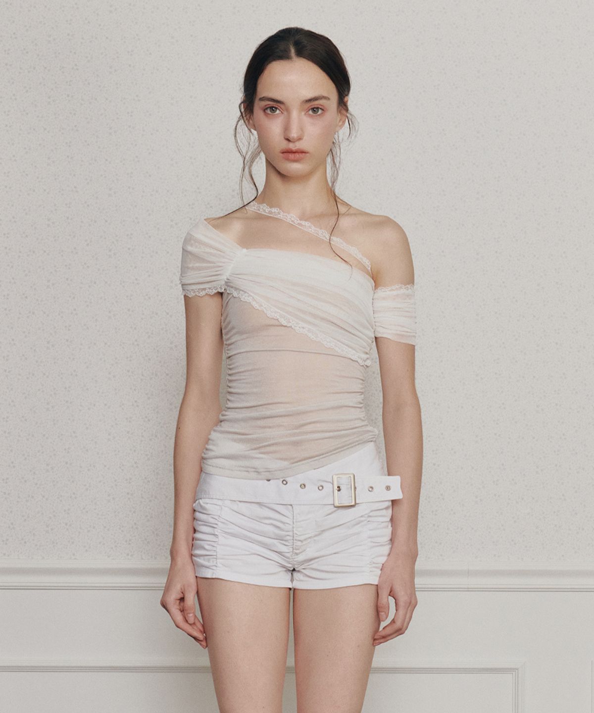 페인오어플레져(PAINORPLEASURE) MARIA TOP light grey