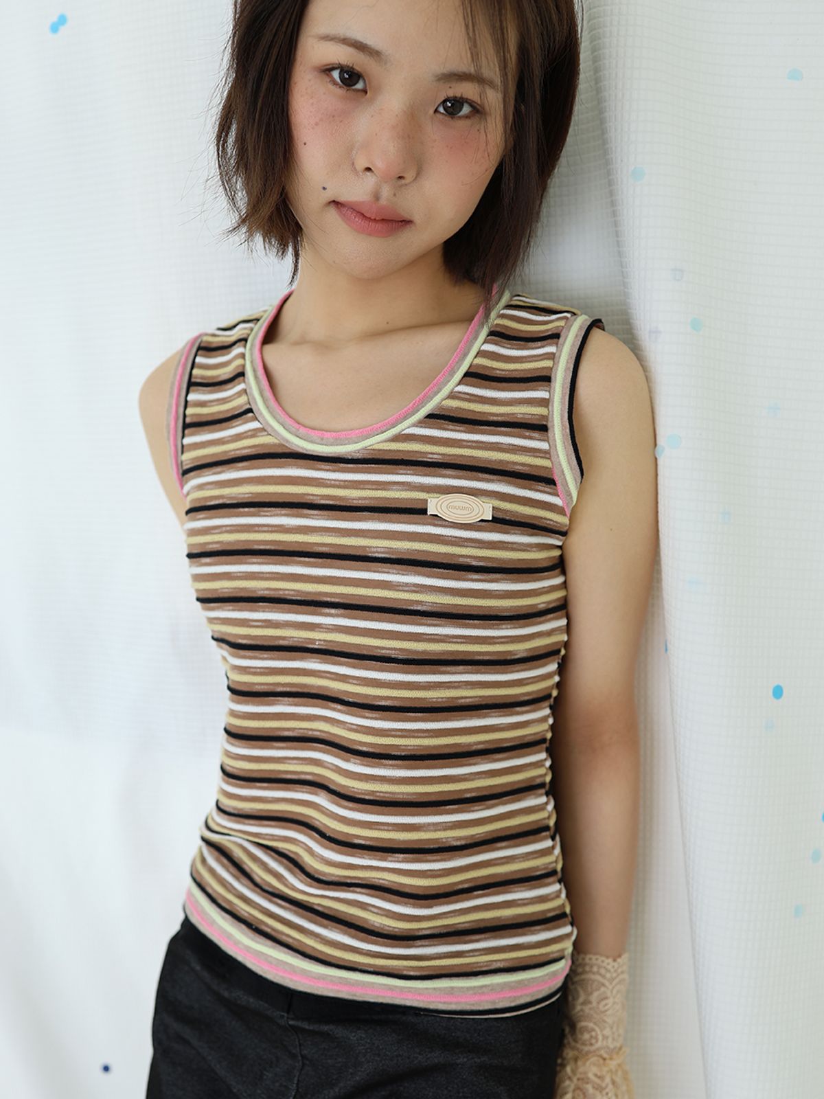 무음(MUWM) 더블 립 슬리브리스 Double Rib Sleeveless (2 Colors)