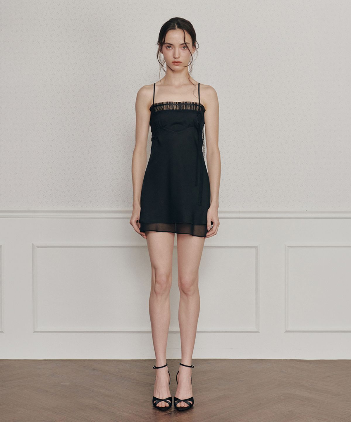 페인오어플레져(PAINORPLEASURE) DREAMY DRESS black