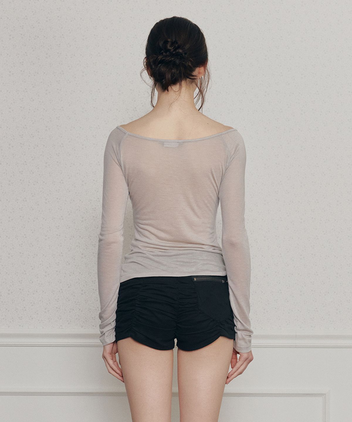 페인오어플레져(PAINORPLEASURE) FOG TOP grey