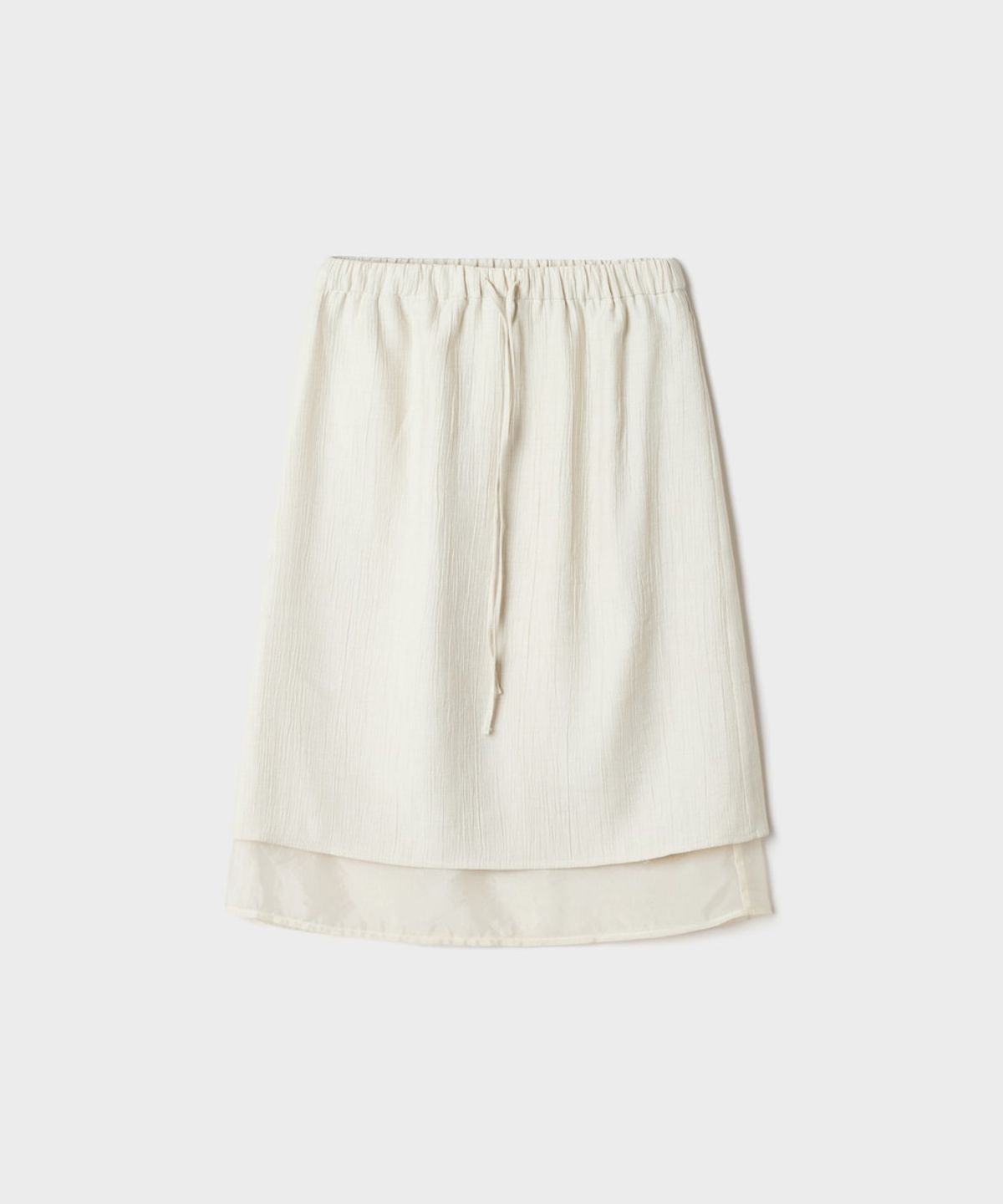 스파오(SPAO) 레이어드 미디 스커트_SPWHG25W02