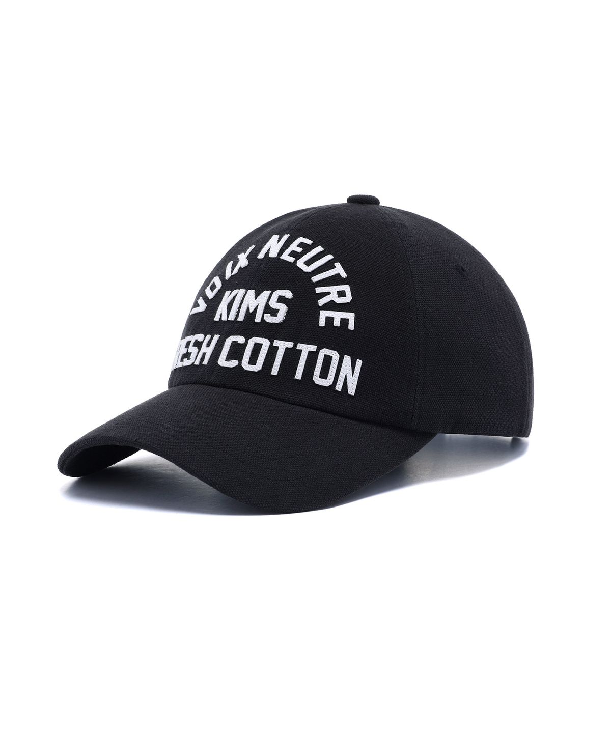 킴스 프레시 코튼 마켓(KIMS FRESH COTTON MARKET) [김샤브칼 X KIMS]  Voix Logo Ball Cap  Black