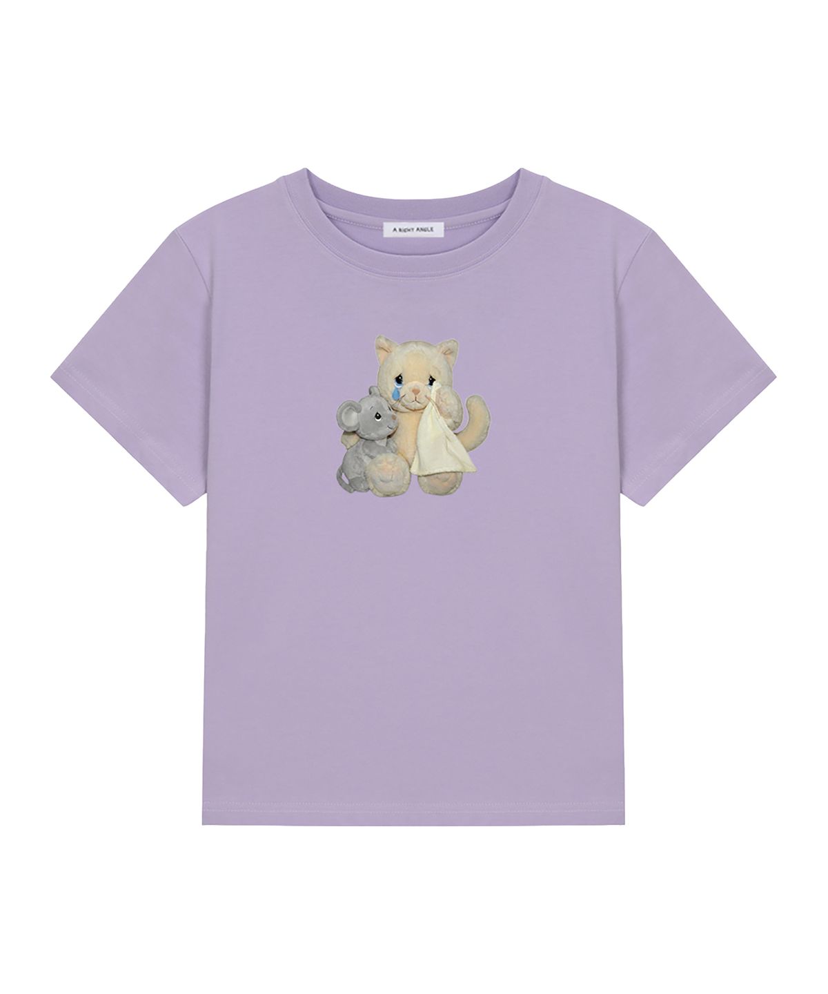 어라이트앵글(ARIGHTANGLE) CAT DOLL CROP TEE (3 COLOR)