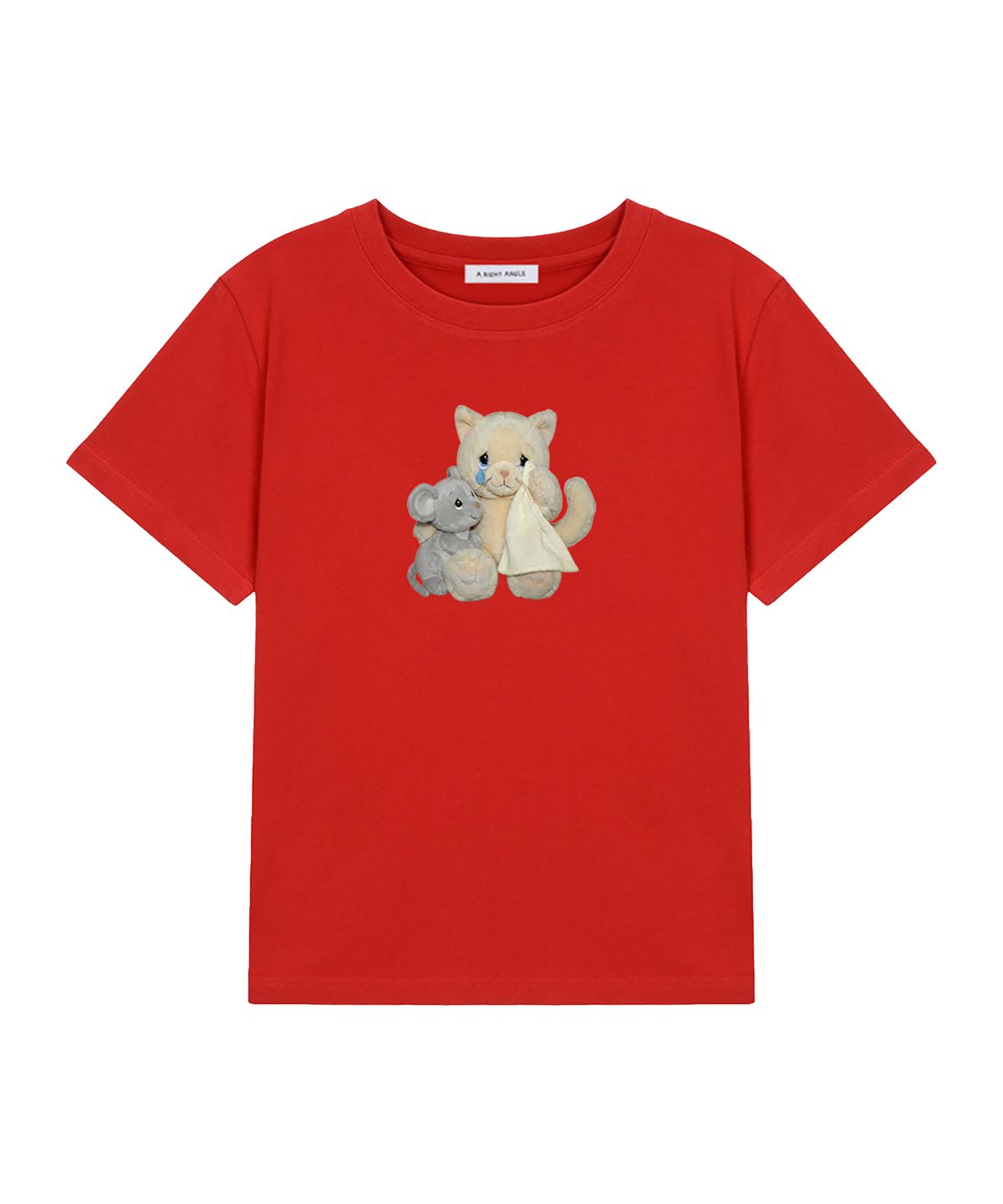 어라이트앵글(ARIGHTANGLE) CAT DOLL CROP TEE (3 COLOR)
