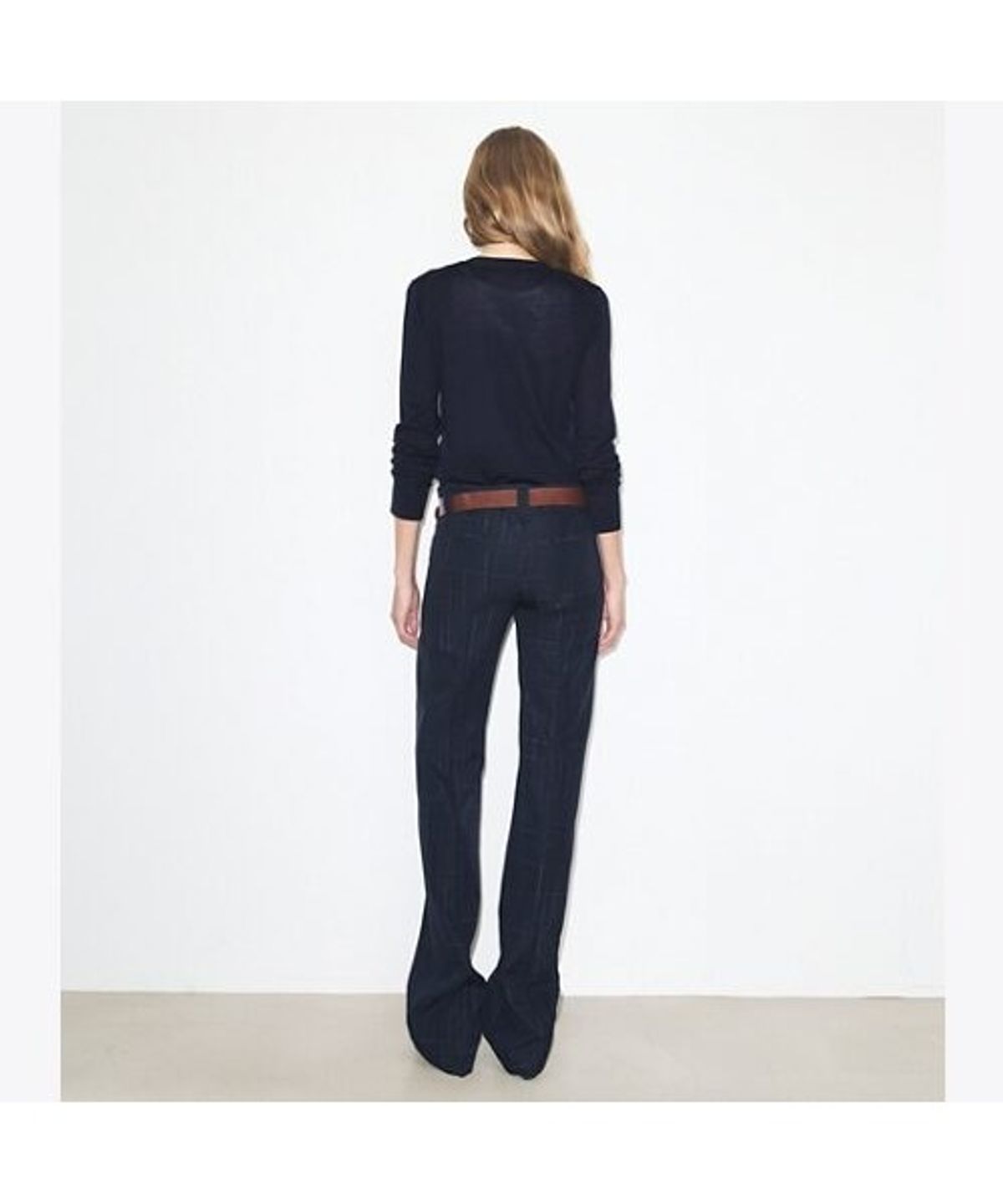 토리버치(TORYBURCH) 시몬 울 가디건 - 네이비