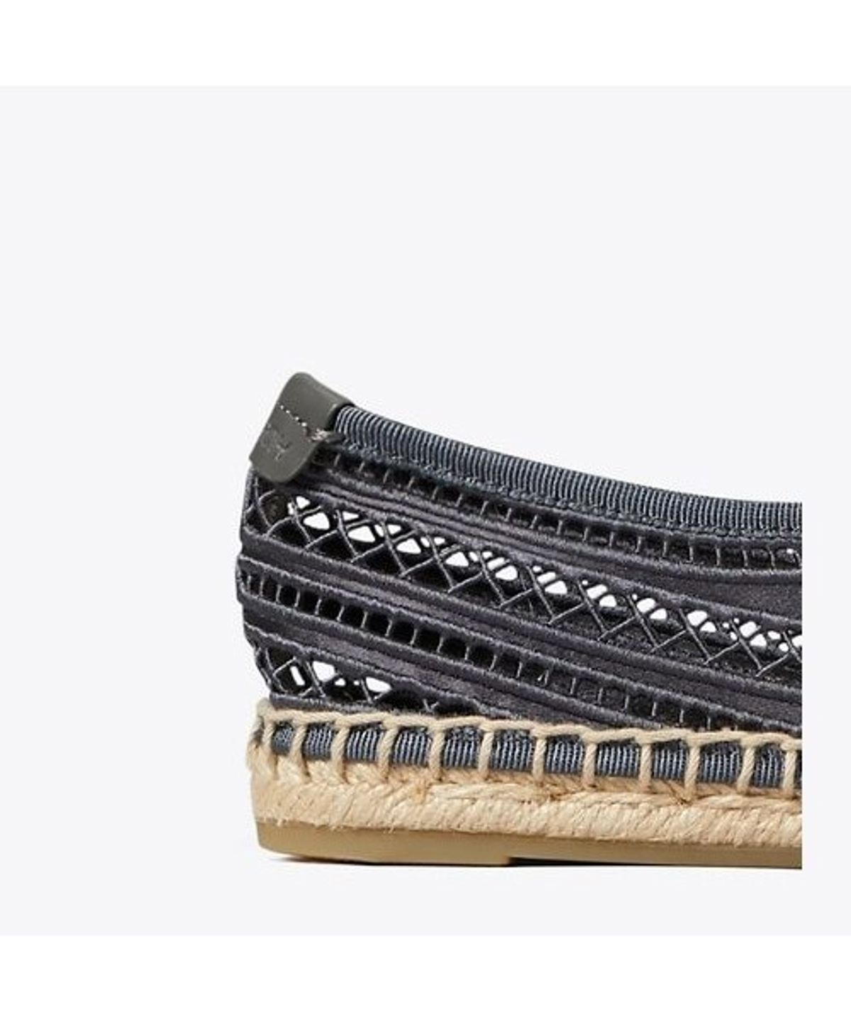 토리버치(TORYBURCH) 오픈 위브 메리 제인 에스파드리유 - 블루스톤
