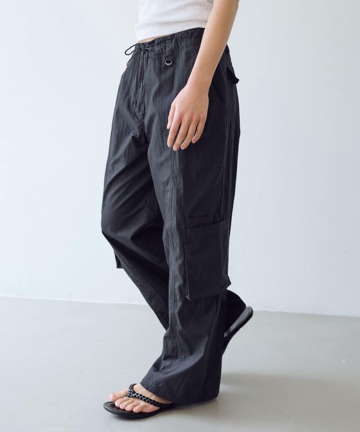유라고(URAGO) [블라우스+팬츠] Stripe blouse & Cargo pants set