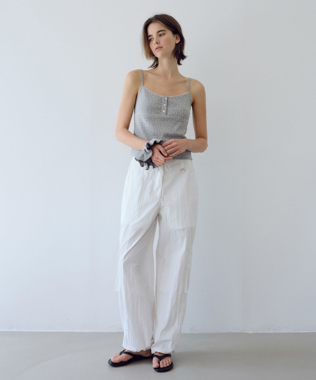 유라고(URAGO) [블라우스+팬츠] Stripe blouse & Cargo pants set