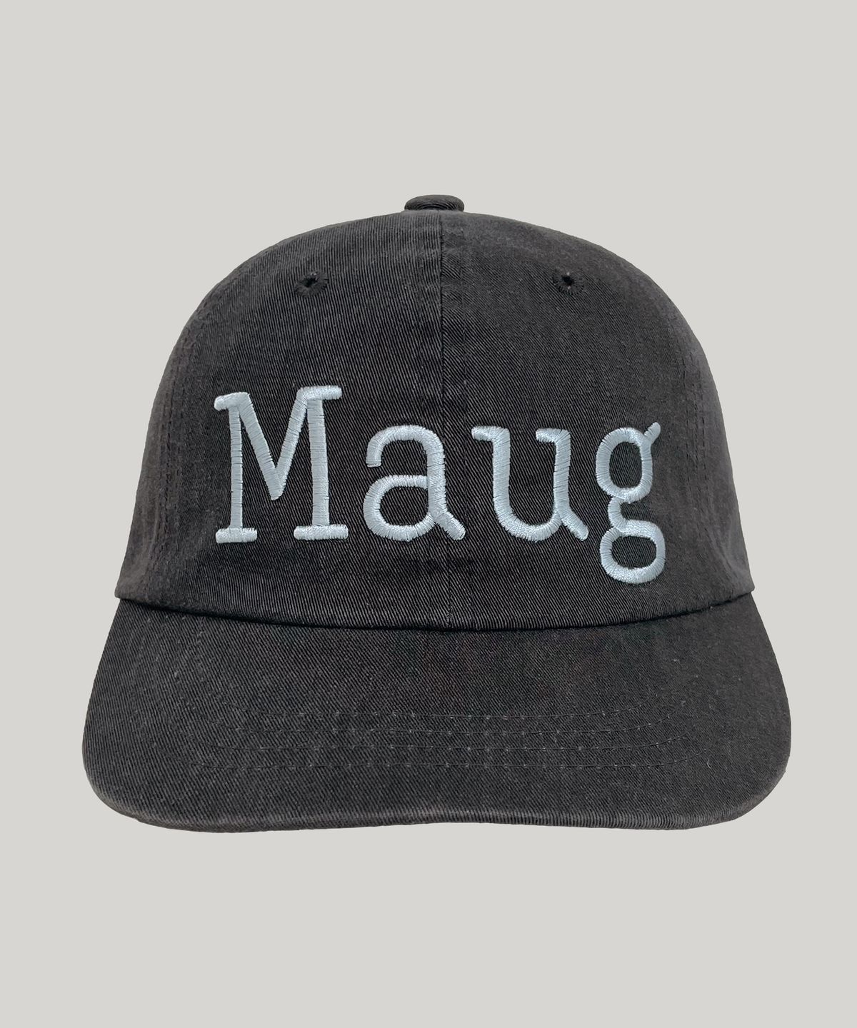 마우그(MAUG) 번 워싱 와이드 볼캡 그레이
