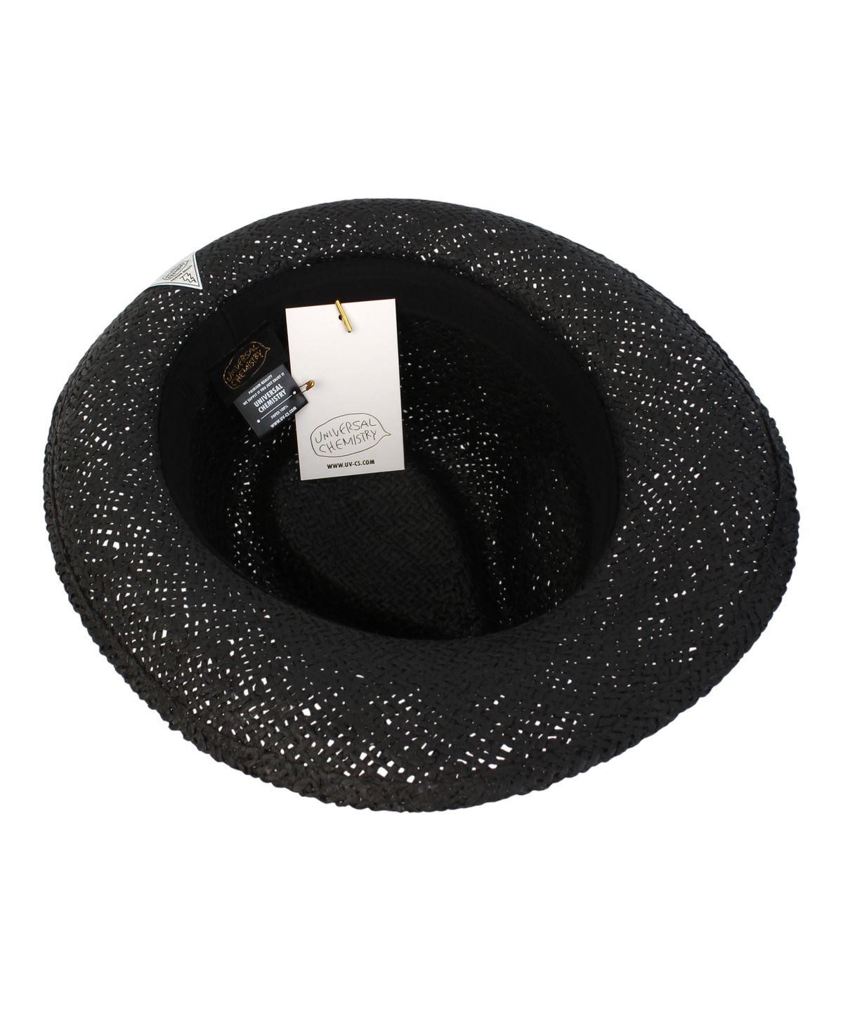 유니버셜 케미스트리(UNIVERSAL CHEMISTRY) BU Summer Black Simple Long Fedora 여름페도라