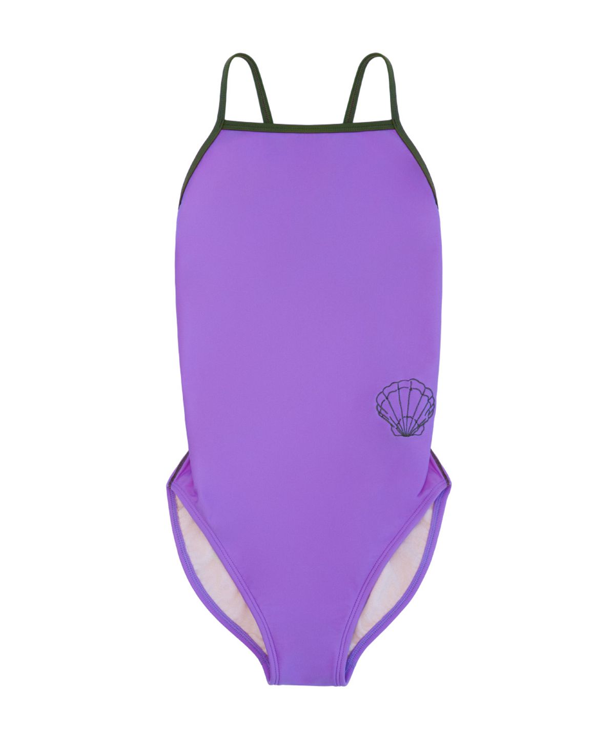 그라운드오션(GROUNDOCEAN) TARO PURPLE SCALLOP Swimsuit