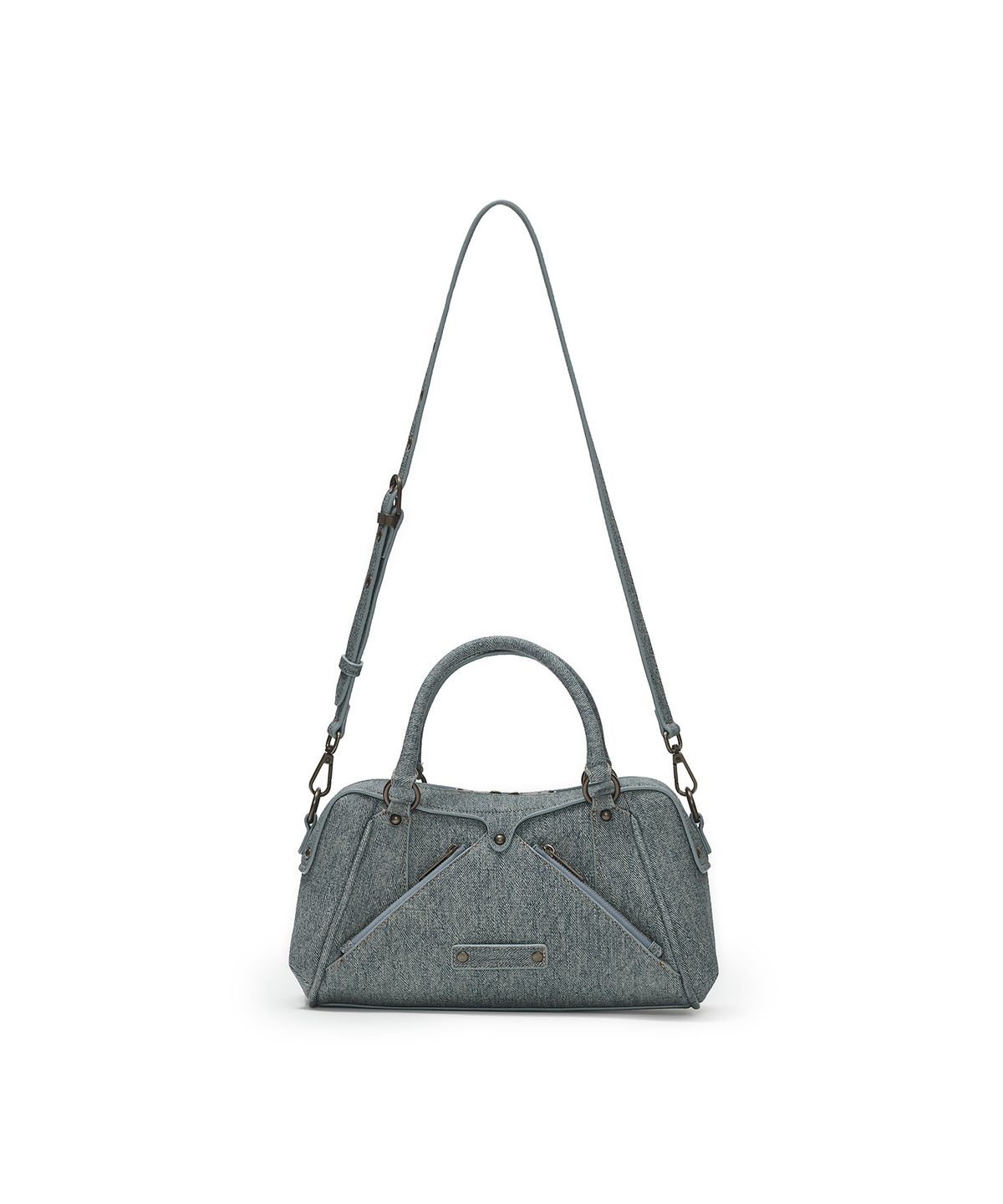 썬번프로젝트(SUNBURNPROJECT) FAUX LEATHER MINI M.O.S BAG, DENIM