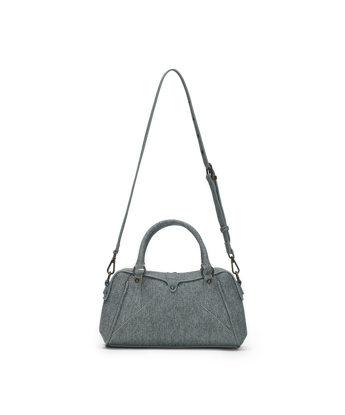 썬번프로젝트(SUNBURNPROJECT) FAUX LEATHER MINI M.O.S BAG, DENIM