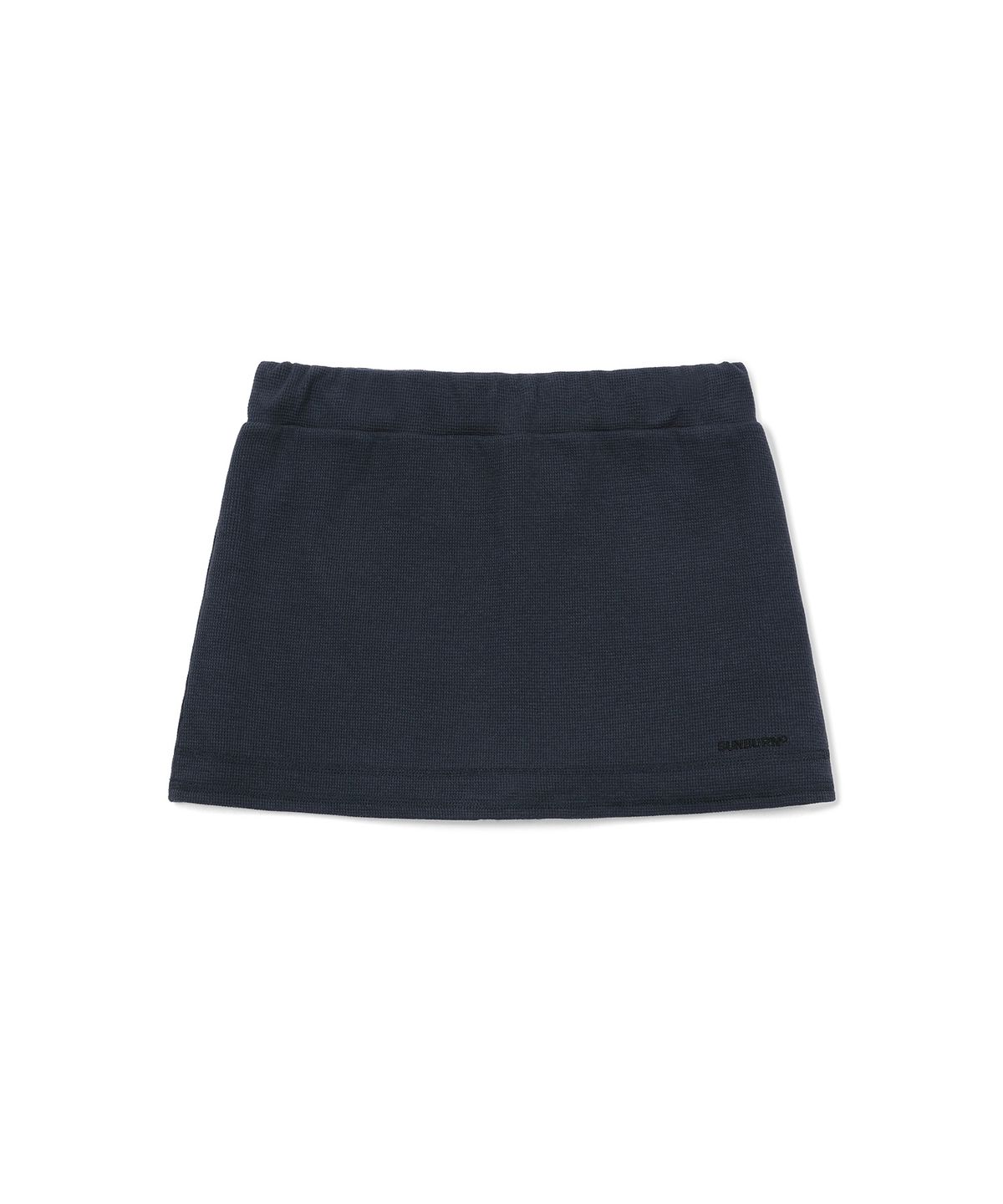 썬번프로젝트(SUNBURNPROJECT) WAFFLE BASIC MINI SKIRT, NAVY