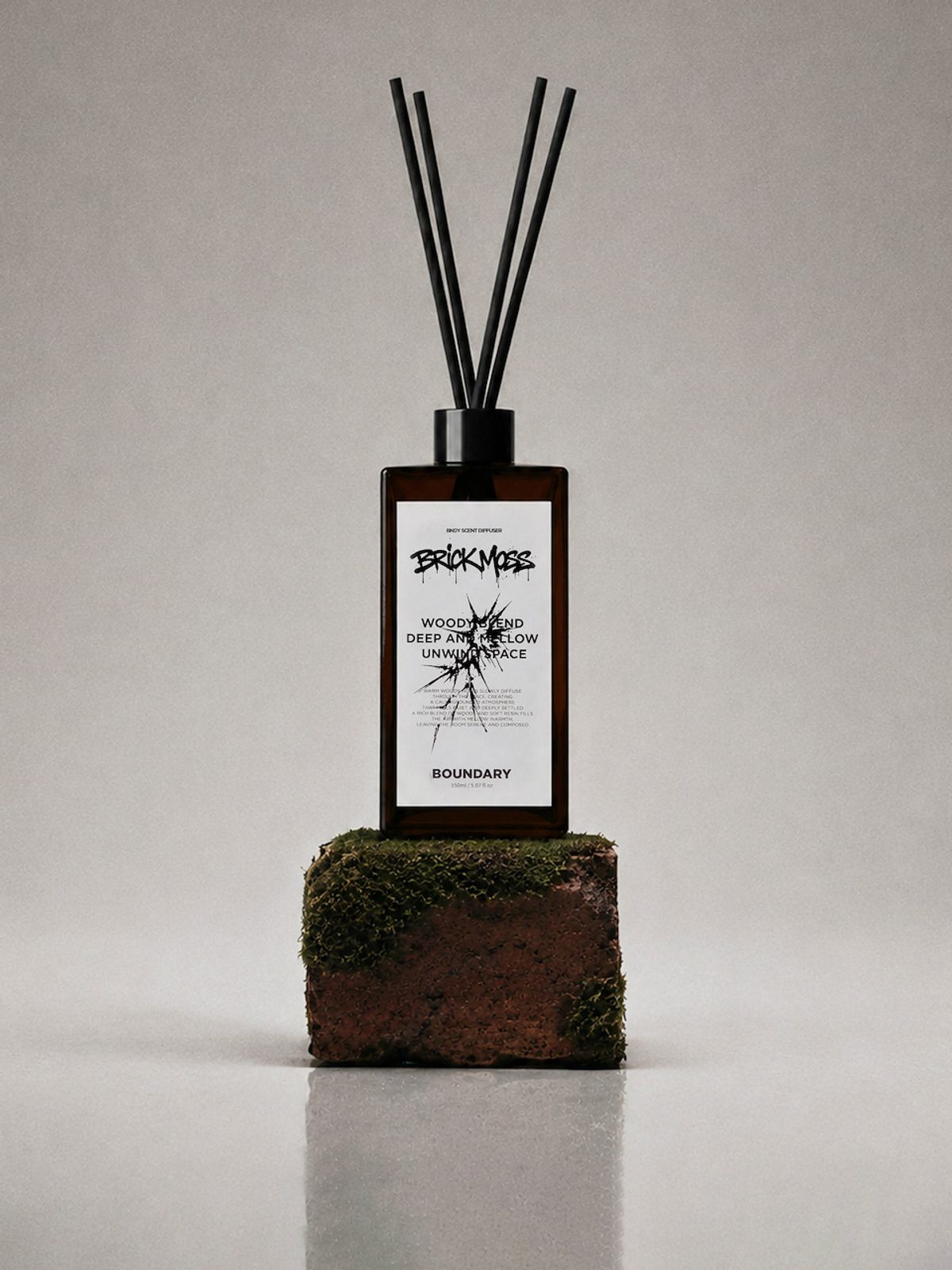 바운더리(BOUNDARY) SIGNATURE BRICK MOSS DIFFUSER_BLACK